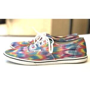 VANS Off The Wall Sneakers Rainbow Tie Dye Womens 9.5 Mens 8 Shoes